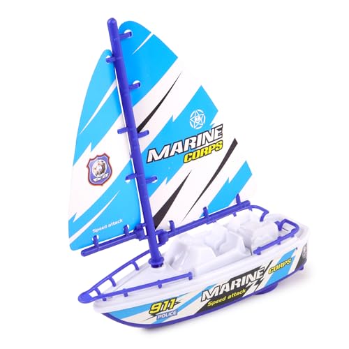 BLUE SKY - Segelboot - Outdoor-Spiel - 047851 - Blau - Kunststoff - 20 cm x 17 cm - Kinderspielzeug - Badespiel - Ab 3 Jahren von BLUE SKY