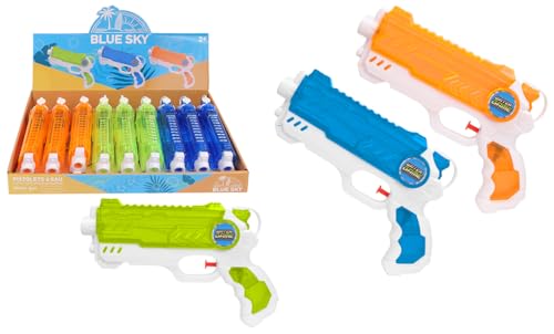 BLUE SKY - Wasserpistole - Outdoor-Spiel - 044616 - Zufällige Farbe - Kunststoff - 23,5 cm - Kinderspielzeug - Strandspiel - Schwimmbad - Bewässern - Garten - Sommerspielzeug - 3 Jahre BLUE SKY - Wasserpistole - Outdoor-Spiel - 044616 - Zufällige Farbe - Kunststoff - 23,5 cm - Kinderspielzeug - Strandspiel - Schwimmbad - Bewässern - Garten - Sommerspielzeug - 3 Jahre von BLUE SKY