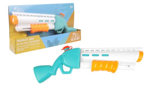 BLUE SKY - Wasserpistole - Outdoor-Spiel - 044619 - Zufällige Farbe - Kunststoff - 45 cm - Kinderspielzeug - Strandspiel - Schwimmbad - Bewässern - Garten - Sommerspielzeug - Ab 3 Jahren von BLUE SKY