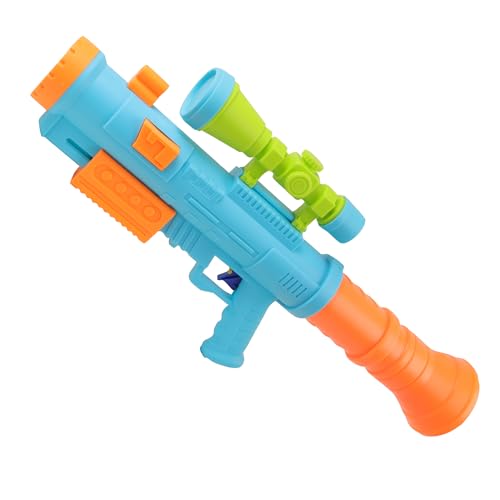 BLUE SKY Wasserpistole mit Pumpe mit Zielfernrohr – Outdoor-Spiel – 041974 – zufällige Farbe – Kunststoff – 54 cm – Spielzeug für Kinder – Strandspiel – Pool – Bewässerung – ab 3 Jahren von BLUE SKY