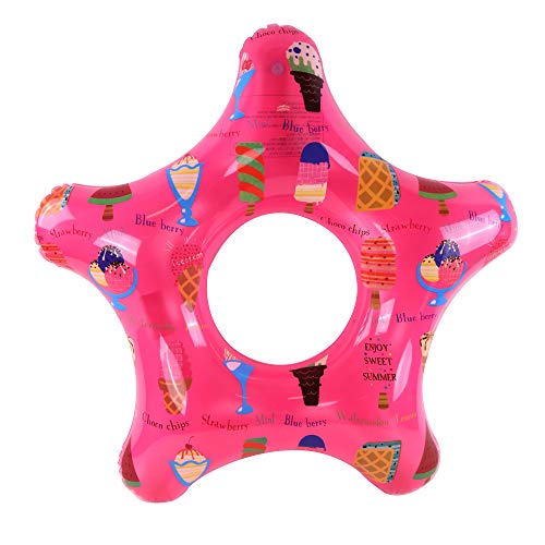 Blue Sky - Eisstern-Schwimmring - Aufblasbar - 069203 - Rosa - Vinyl - 75 cm Durchmesser - Kinderspielzeug - Outdoor-Spiel - Pool - Ab 3 Jahren von BLUE SKY