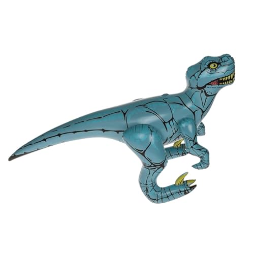 BLUECHOLON Aufblasbares Spielzeug, Dinosaurier, XL, 60 cm, verschiedene Modelle, sammelbar und pädagogisch, für den Einsatz im und im Wasser (Hin Velociraptor) von BLUECHOLON