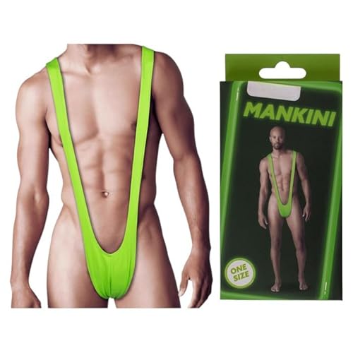 BLUECHOLON Borat Mankini Kostüm Gay Pride Tanga Pride Junggesellenabschied (grün) von BLUECHOLON
