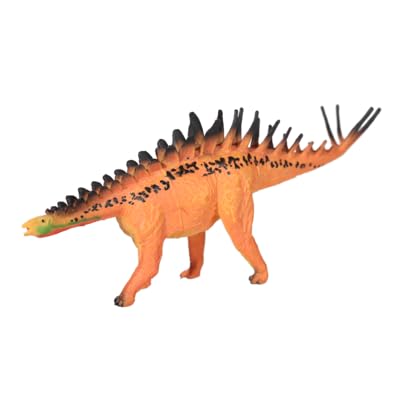BLUECHOLON Dinosaurier Spielzeug, Dinosaurier Figuren, Pädagogische Realistische Tiere Spielzeug für Kinder 4 5 6 7 Jahre 20 CM, Dino, Rex (Stegosaurus Orange) von BLUECHOLON