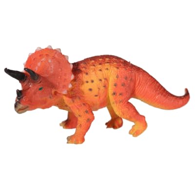 BLUECHOLON Dinosaurier Spielzeug, Dinosaurier Figuren, Pädagogische Realistische Tiere Spielzeug für Kinder 4 5 6 7 Jahre 20 CM, Dino, Rex. (Triceratops) von BLUECHOLON