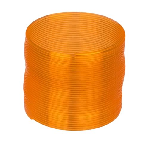 BLUECHOLON Fluoreszierende Spirale, leuchtet im Dunkeln, Spielzeug für Kinder, Regenbogen-Spirale, Blau, Grün, Rosa, Orange, Kinderspielzeug, leuchtend, Geburtstagsfeier, Regenbogenfarben (Orange) von BLUECHOLON