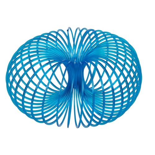 BLUECHOLON Phosphoreszierende Spirale, leuchtet im Dunkeln, Spielzeug für Kinder, Regenbogenspirale, Blau, Grün, bunt, Kinderspielzeug, leuchtend, Geburtstagsfeier, Regenbogen (Blau) von BLUECHOLON