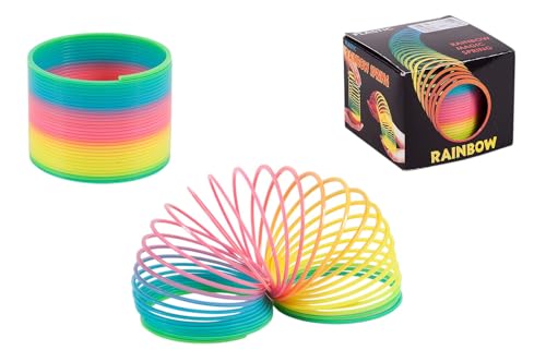 BLUECHOLON Magic Rainbow Spiral, Spielzeug für Kinder, Regenbogen-Spirale, Kinderspielzeug, leuchtend, Geburtstagsfeier, Regenbogen (10 x 9 Regenbogen) von BLUECHOLON