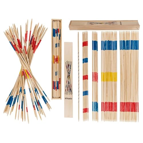 BLUECHOLON Mikado XL Geschicklichkeitsspiel, 41 Holzstäbchen 42 cm, Holzbox, Freizeit, Unterhaltung, Entspannung, Geduldsspiel, Konzentrationsspiel, Feinmotorik, Geschicklichkeit BLUECHOLON Mikado XL Geschicklichkeitsspiel, 41 Holzstäbchen 42 cm, Holzbox, Freizeit, Unterhaltung, Entspannung, Geduldsspiel, Konzentrationsspiel, Feinmotorik, Geschicklichkeit von BLUECHOLON