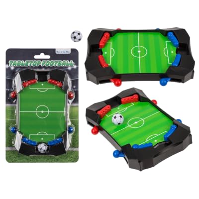 BLUECHOLON Mini-Brettspiel Fußball und Hockey, interaktives Tischfußball-Spielzeug, Geschenk, Party, interaktiv, Spaß, pädagogisch, Schule, Reisen, Kinder, Airhockey (FUTBOL) von BLUECHOLON