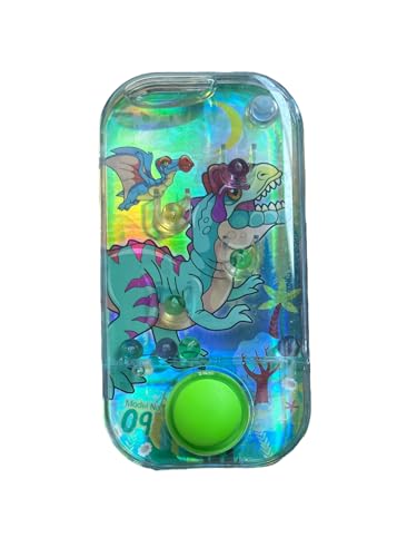 BLUECHOLON Wasserspiel mit Dinosauriern, Ringen, Geschicklichkeitskugeln für Reisen, 11 x 6 cm, Aguaplay (grün) von BLUECHOLON