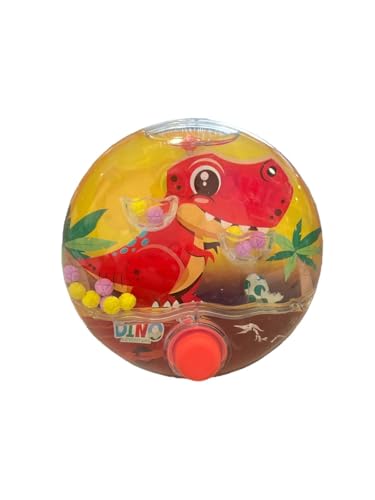 BLUECHOLON Wasserspiel mit Ringen, Meerestiere, Dinosaurier, Einhörner, 10 x 10 cm, Reisespielzeug für Kinder (Rot) von BLUECHOLON