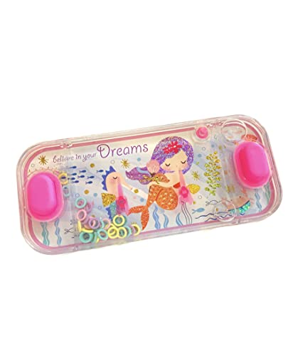 Mini-Wasserspiele, Wasserspiele, Ringe für Mädchen und Jungen, für Reisen, Aguaplay Water Geme, Aqua Play, (Meerjungfrauen, 2 Knöpfe) von BLUECHOLON