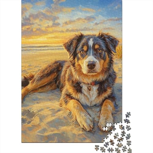 Australian Shepherd Puzzle 1000 Teile Schwer Puzzle Spielzeug Lernspiel Impossible Herausforderungsspielzeug Für Erwachsene Und Kinder Ab 14 Jahren 1000pcs (75x50cm) von BLWZXPQMT
