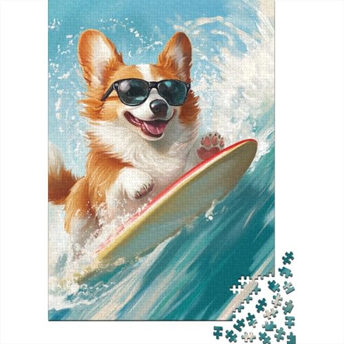Corgi Puzzle 1000 Teile Schwer Puzzle Spielzeug Pädagogisches Spiel Impossible Herausforderungsspielzeug Für Erwachsene Und Kinder in Bewährter 1000pcs (75x50cm) von BLWZXPQMT