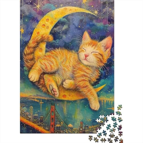 Cute Katze Puzzles 1000 Teile Schwer Puzzle Spielzeug Lernspiel Impossible Herausforderung Spielzeug Für Erwachsene Und Kinder Ab 14 Jahren 1000pcs (75x50cm) von BLWZXPQMT