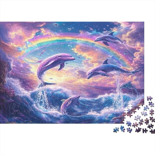Delphin Puzzle 1000 Teile Puzzle Für Erwachsene Und Kinder Ab 14 Jahren Puzzel 1000pcs (75x50cm) von BLWZXPQMT