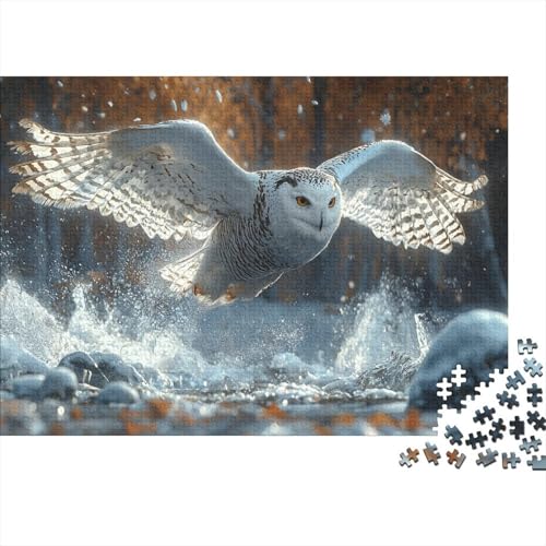 Eule 1000 Stück Puzzles Für Erwachsene Teenager Stress Abbauen Familien-Puzzlespiel 1000-teiliges Puzzle Kinder Lernspiel Spielzeug Geschenk Puzzel 1000pcs (75x50cm) von BLWZXPQMT