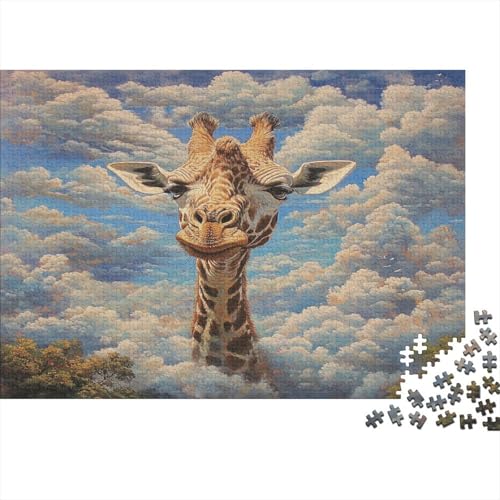 Giraffe Puzzlespiel 1000 Teile Für Erwachsene, Einzigartige Kunstwerke Und Vorlage - Geburtstagsgeschenk - Spaßige Puzzles Mit Überraschung Von Puzzle in A Bag Puzzel 1000pcs (75x50cm) von BLWZXPQMT