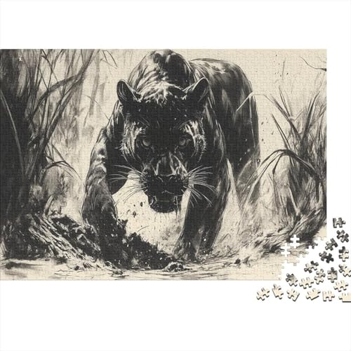 Leopard Puzzle 1000 Teile Puzzle Für Erwachsene Und Kinder Ab 14 Jahren Puzzel 1000pcs (75x50cm) von BLWZXPQMT