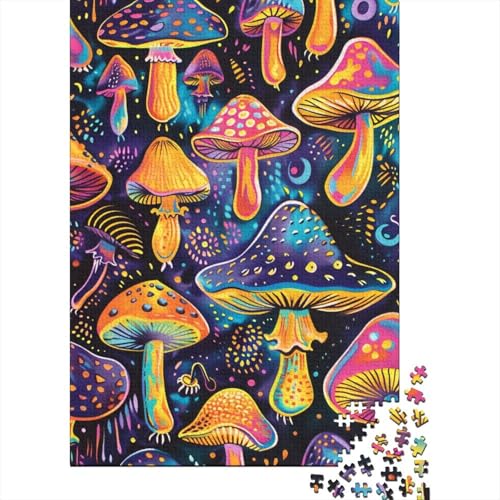 Pilz Puzzles 1000 Teile Schwer Puzzle Spielzeug Pädagogisches Spiel Impossible Herausforderungsspielzeug Für Erwachsene Und Kinder Ab 14 Jahren 1000pcs (75x50cm) von BLWZXPQMT