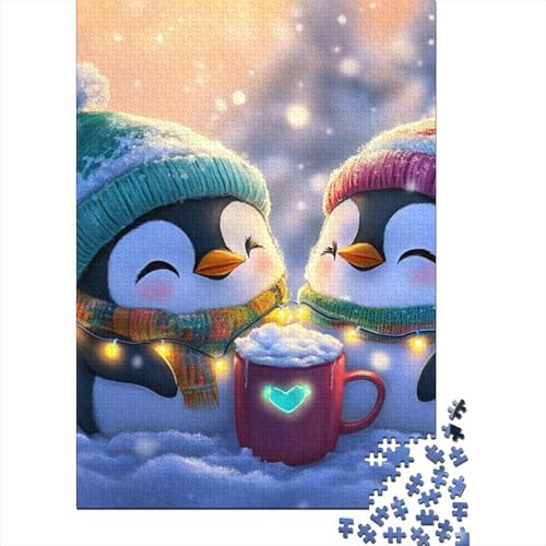 Pinguin Puzzle 1000 Teile Schwer Puzzle Spielzeug Lernspiel Impossible Herausforderung Spielzeug Für Erwachsene Und Kinder Ab 12 Jahren 1000pcs (75x50cm) von BLWZXPQMT
