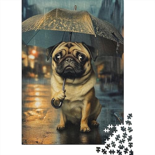 Pug Puzzles 1000 Teile Schwer Puzzle Spielzeug Pädagogisches Spiel Impossible Herausforderungsspielzeug Für Erwachsene Und Kinder Ab 12 Jahren 1000pcs (75x50cm) von BLWZXPQMT