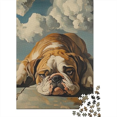 Shar Pei Puzzle 1000-teilige Schwer Puzzle Spielzeug Lernspiel Impossible Herausforderungsspielzeug Für Erwachsene Und Kinder Ab 14 Jahren 1000pcs (75x50cm) von BLWZXPQMT