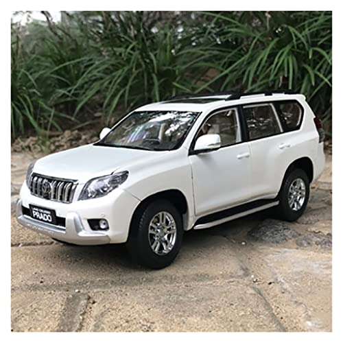 1 18 Diecast Für Toyota Prado Full Open Alloy Offroad-Automodell Hohe Simulation Sammlerstück Ornament(White B) von BMAONZ