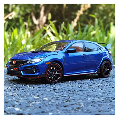 1 18 Druckguss Für Honda Civic Type R FK8 2020 Voll Offene Legierungssimulation Rennwagenmodell Metallverzierungen(Blau) von BMAONZ