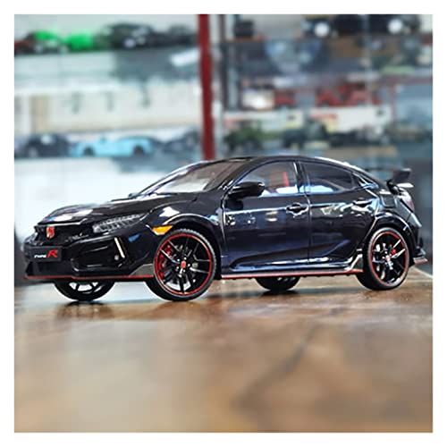1 18 Druckguss Für Honda Civic Type R FK8 2020 Voll Offene Legierungssimulation Rennwagenmodell Metallverzierungen(Schwarz) von BMAONZ
