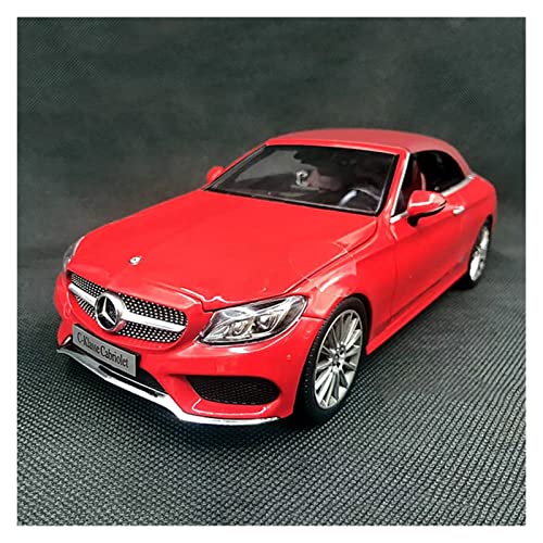 1 18 Für Benz C-KLASSE A205 Legierung Cabrio Modell Die-Cast Vehicle Simulation Sammlerstück Souvenir(Rot) von BMAONZ