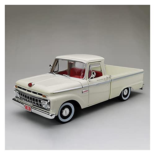 1 18 Für Ford F100 Legierung Diecast Pickup Automodell Simulation Fahrzeug Erwachsene Sammlerstück Ornament Souvenir(White) von BMAONZ