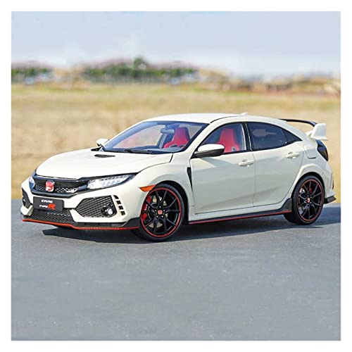 1 18 Für Honda Civic Type R Druckguss-Legierung Rennwagen Modellsimulation Spielzeugfahrzeug Sammlerstück Souvenir(White) von BMAONZ