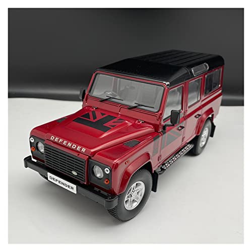 1 18 Für Land Rover Defender 110 Viertürer Aus Aluminium Geländewagenmodell Diecast-Fahrzeuge Sammlerstück(Rot) von BMAONZ