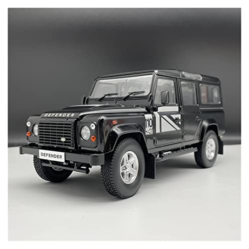 1 18 Für Land Rover Defender 110 Viertürer Aus Aluminium Geländewagenmodell Diecast-Fahrzeuge Sammlerstück(Schwarz) von BMAONZ