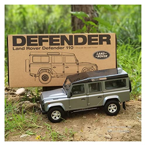 1 18 Für Land Rover Defender 110 Viertürer Aus Aluminium Geländewagenmodell Diecast-Fahrzeuge Sammlerstück(Silber) von BMAONZ