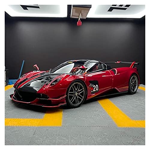 1 18 Für Pagani Huayra BC Roadster BC Cabrio Edition Simulation Legierung Voll Offenes Automodell Ornament(Rot) von BMAONZ