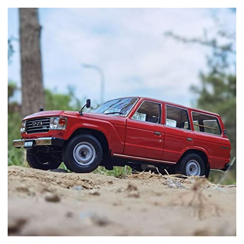 1 18 Für Toyota Land Cruiser LC60 Legierung Geländewagenmodell Druckguss Fahrzeugsimulation Sammlerstück Souvenir(Rot) von BMAONZ