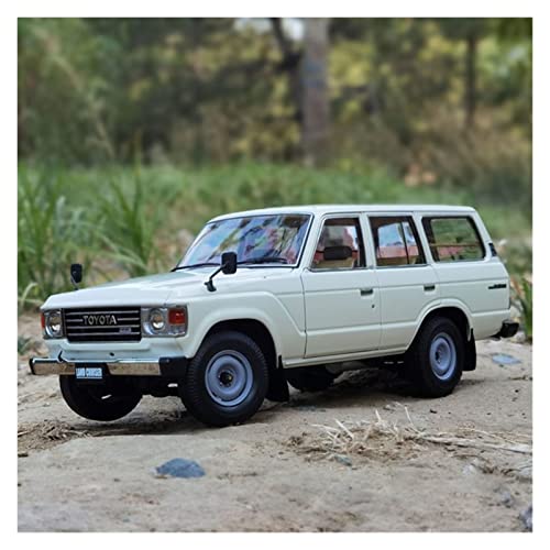 1 18 Für Toyota Land Cruiser LC60 Legierung Geländewagenmodell Druckguss Fahrzeugsimulation Sammlerstück Souvenir(White) von BMAONZ