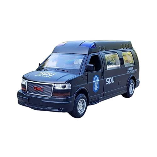 1 32 GMC Jim West Legierung MPV Nutzfahrzeugmodell Ton- Und Lichtsimulation Metallfahrzeug Jungen Spielzeugsammlung(A) von BMAONZ