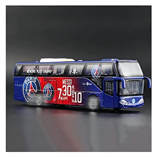 1 32 Legierung Paris Fußballverein Bus Auto Modell Diecast Metall Fahrzeuge 5 Türen Geöffnet Kinder Spielzeug Geschenk von BMAONZ