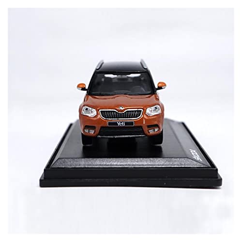 1 43 Für Volkswagen Skoda Yeti SUV Druckguss-Legierung Automodell Hohe Simulation Sammlerstück Ornament(Orange) von BMAONZ