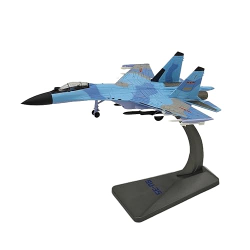BMAONZ Kleinen Modellflugzeugen 1/144 Für Die Chinesische Luftwaffe Su-35 Kampfjet Legierung Flugzeugmodell Druckguss Flugzeuge Indoor Display Miniatur Modelle von BMAONZ