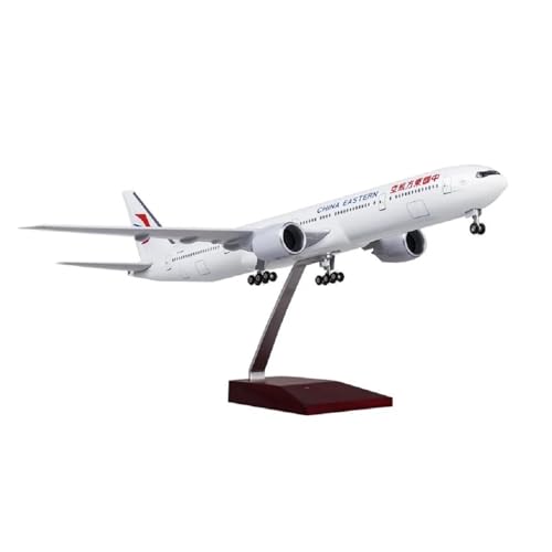 BMAONZ Kleinen Modellflugzeugen 1/80 Für China Eastern B777 Flugzeug Spielzeug 47cm Spielzeug Sammlung Display Geschenke Hause Dekoration Ornamente Miniatur Modelle(White Without Light) von BMAONZ