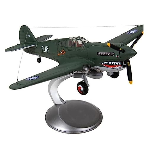 BMAONZ Kleinen Modellflugzeugen 1 32 Passend Für P-40 Flying Flugzeug Hubschrauber Metall Druckguss Simulation Legierung Flugzeugmodell Desktop Geschenk Miniatur Modelle(A) von BMAONZ