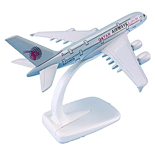 BMAONZ Kleinen Modellflugzeugen 1 500 14 cm Flugzeugmodell Flugzeuge Airbus A380 für Qatar Airways Fertigprodukt Flugzeugmodell Miniatur Modelle von BMAONZ