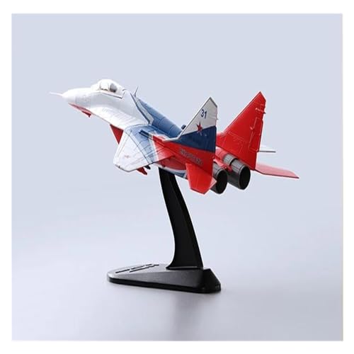 BMAONZ Kleinen Modellflugzeugen 1 72 Für Russisches MiG-29-Kampfflugzeug Kunstflugteam Ussischen Luftwaffe Legierung Sammlermodell Miniatur Modelle von BMAONZ