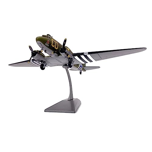 BMAONZ Kleinen Modellflugzeugen 1:100 Passend Für C-47 Static Metal Alloy Die Cast Scale Airplane Model Collection Souvenir Ornaments Display Miniatur Modelle von BMAONZ