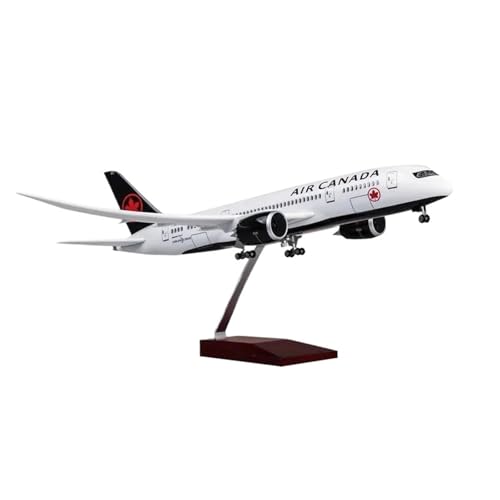 BMAONZ Kleinen Modellflugzeugen 1:157 Für Kanada B777 Legierung Flugzeug Modell 47Cm Mit Lichter Und Unteren Rad Druckguss Sammlung Miniatur Modelle(White with Light) von BMAONZ
